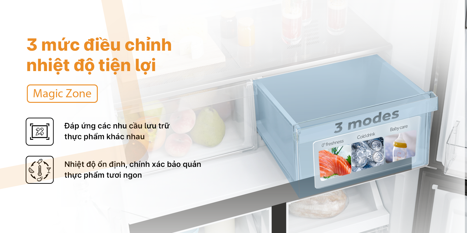 Tủ lạnh Aqua Inverter 469 lít AQR-M536XA(GB) - Ảnh 4