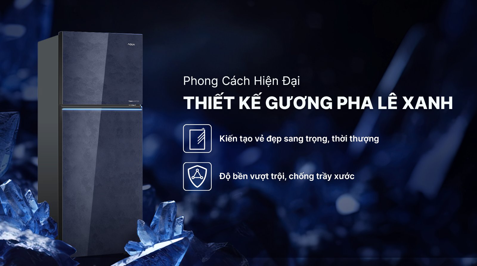 Tủ lạnh Aqua Inverter 455 lít AQR-TA518FA(GL)U1 - Ảnh 6