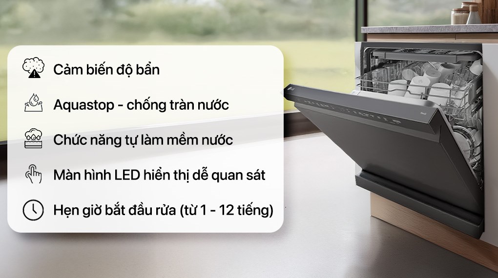 Máy rửa chén độc lập LG LDN14BLA5 - Ảnh 3