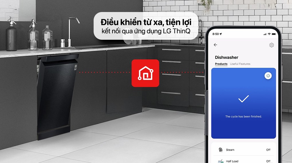 Máy rửa chén độc lập LG LDN14BLA5 - Ảnh 5