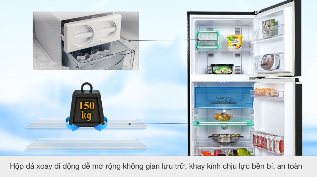 Tủ lạnh Panasonic Inverter 234 lít NR-TV261BPKV - Ảnh 11