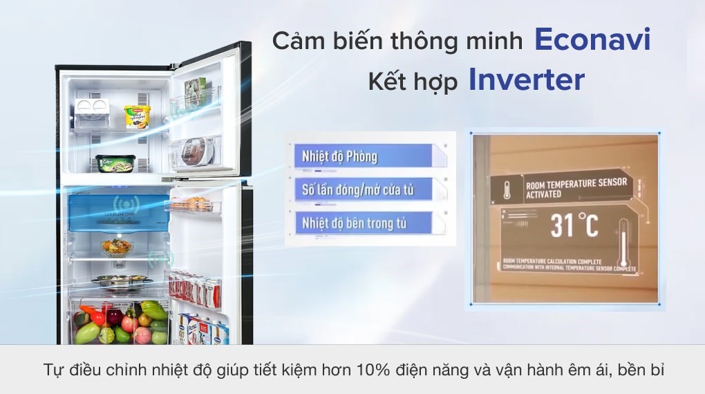 Tủ lạnh Panasonic Inverter 234 lít NR-TV261BPKV - Ảnh 5