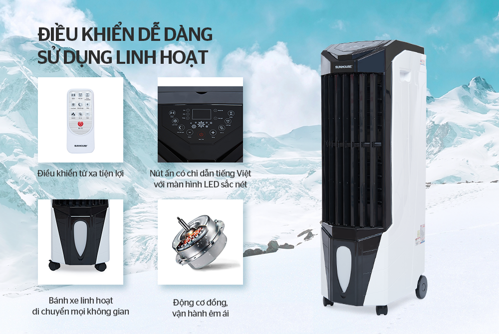 MÁY LÀM MÁT KHÔNG KHÍ SUNHOUSE SHD7719 (20L) - Ảnh 4