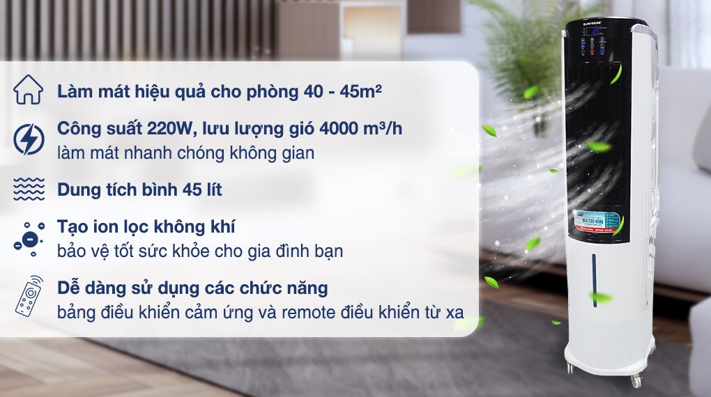MÁY LÀM MÁT KHÔNG KHÍ SUNHOUSE SHD7737 (45L) - Ảnh 3