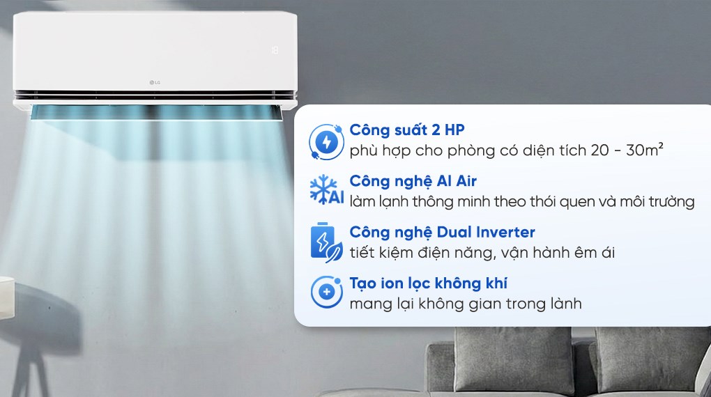 Máy lạnh LG Inverter 2 HP IDC18M2 - Ảnh 4
