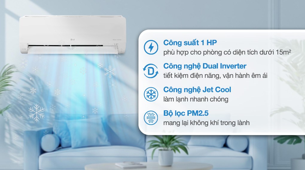 Máy lạnh LG Inverter 1 HP IEC09G1 - Ảnh 3